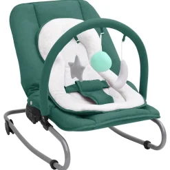 Jouets & Équipement D'Éveil Pour Bébés-vidaXL Transat pour bébé Acier Vert