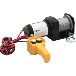 Manutention De Matériaux-vidaXL Treuil électrique 12 V 907 kg Télécommande filaire