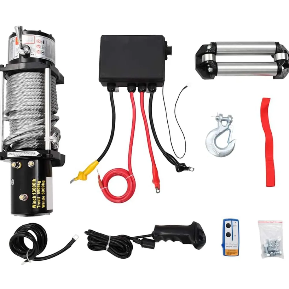 vidaXL Treuil électrique 12 V 5909 kg