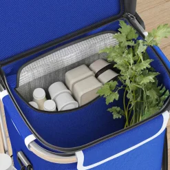 vidaXL Trolley de shopping 36,5 x 46,5 x 100,5 cm Tissu Oxford