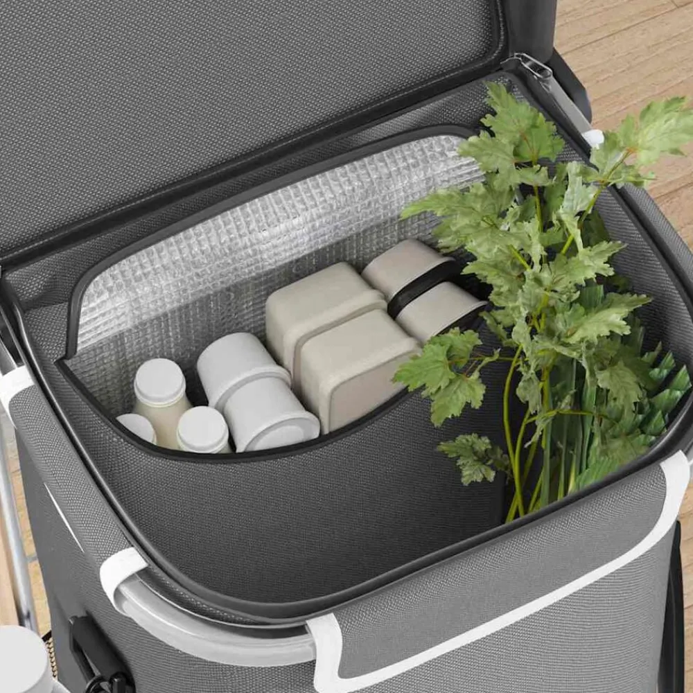 vidaXL Trolley de shopping 36,5 x 46,5 x 100,5 cm Tissu Oxford
