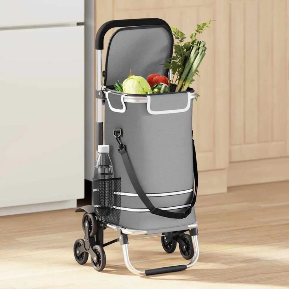 vidaXL Trolley de shopping 47 x 39 x 100,5 cm Tissu Oxford