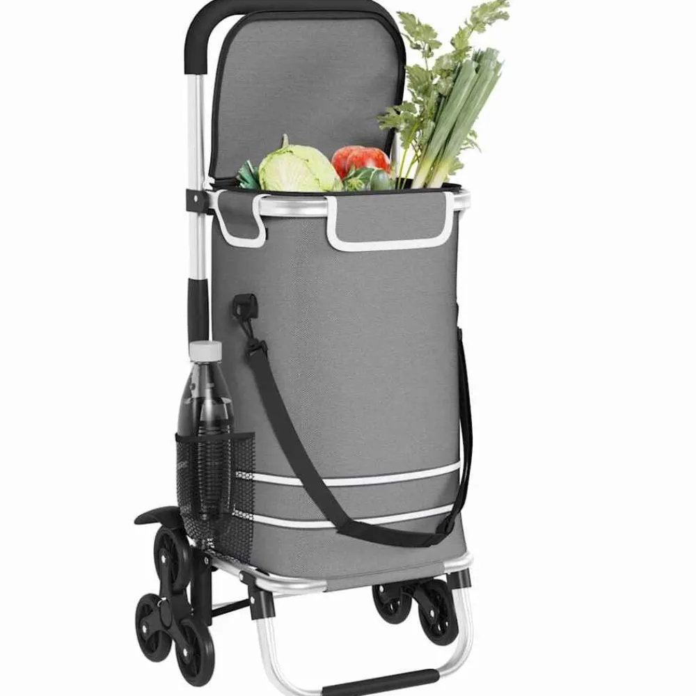 vidaXL Trolley de shopping 47 x 39 x 100,5 cm Tissu Oxford