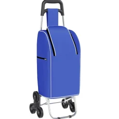 vidaXL Trolley de shopping 39,5 x 33 x 93 cm Tissu Oxford