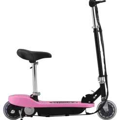 Loisirs De Plein Air-vidaXL Trottinette électrique avec siège 120 W Rose