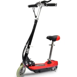 Loisirs De Plein Air-vidaXL Trottinette électrique avec Siège 120 W Rouge