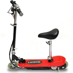 Loisirs De Plein Air-vidaXL Trottinette électrique avec Siège 120 W Rouge