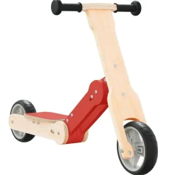 Jouets-vidaXL Trottinette pour enfants 2-in-1 Rouge