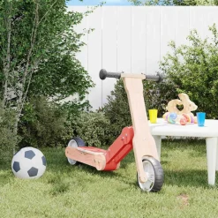 Jouets-vidaXL Trottinette pour enfants 2-in-1 Rouge