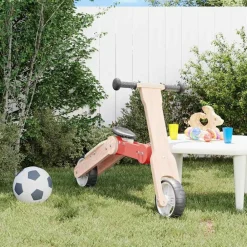 Jouets-vidaXL Trottinette pour enfants 2-in-1 Rouge