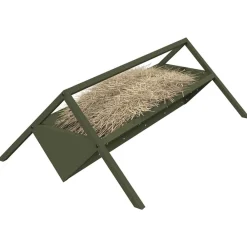 Articles Pour Animaux De Compagnie-vidaXL Trough d'alimentation pour le bétail Vert olive