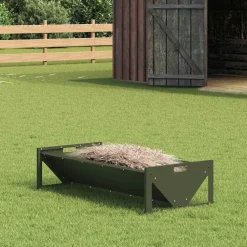 Articles Pour Animaux De Compagnie-vidaXL Trough d'alimentation pour le bétail Vert olive