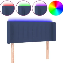 vidaXL Tête de lit à LED 83x16x78/88 cm Tissu