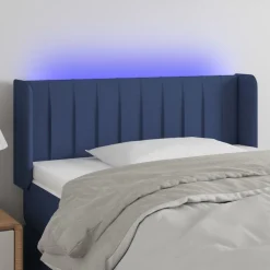 vidaXL Tête de lit à LED 83x16x78/88 cm Tissu