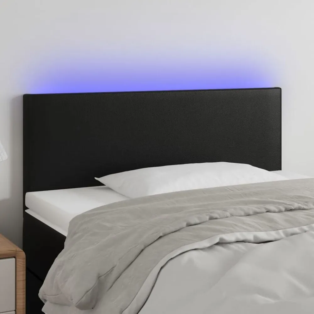 vidaXL Tête de lit à LED 80x5x78/88 cm Similicuir