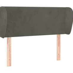 vidaXL Tête de lit avec oreilles 83x23x78/88 cm Velours