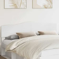 Lits & Accessoires-vidaXL Tête de lit 90 cm Bois d'ingénierie Blanc