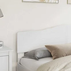 Lits & Accessoires-vidaXL Tête de lit 90 cm Bois d'ingénierie Blanc