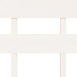 Lits & Accessoires-vidaXL Tête de lit 93,5x3x81 cm Bois massif de pin Blanc