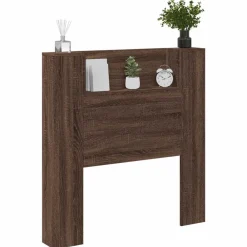 Lits & Accessoires-vidaXL Tête de lit Chêne brun 100 x 16,5 x 103,5 cm Bois d'ingénierie Chêne marron