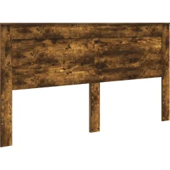 Lits & Accessoires-vidaXL Tête de lit Chêne fumé 200 cm Bois d'ingénierie Chêne fumé