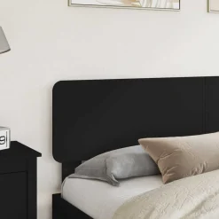 Lits & Accessoires-vidaXL Tête de lit Chêne 90 cm Bois d'ingénierie Noir