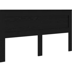 Lits & Accessoires-vidaXL Tête de lit Chêne noir 200 cm Bois d'ingénierie Chêne noir