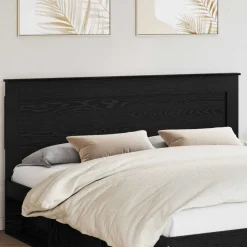 Lits & Accessoires-vidaXL Tête de lit Chêne noir 200 cm Bois d'ingénierie Ch&ecirc;ne noir