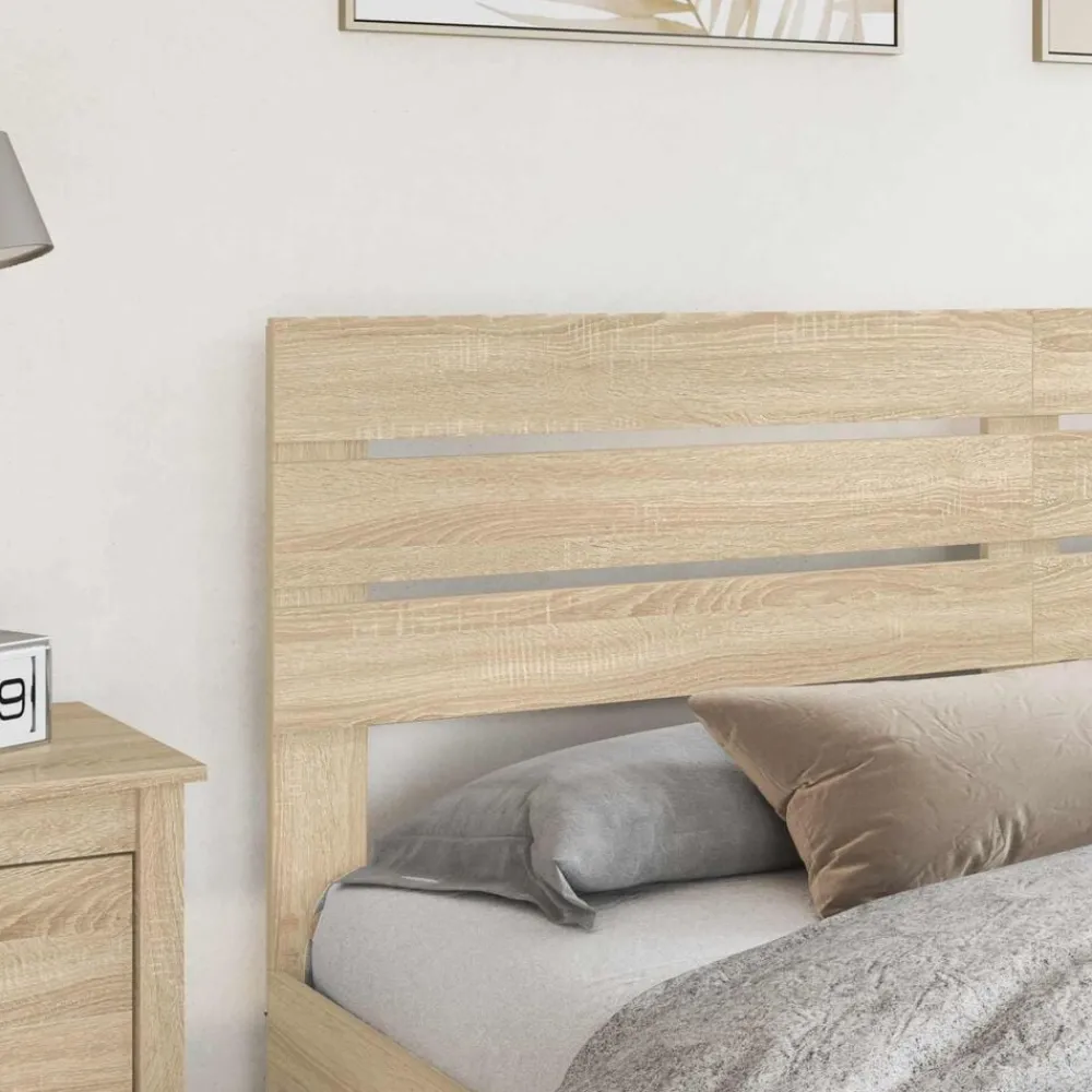 Lits & Accessoires-vidaXL Tête de lit Chêne Sonoma 100 cm Bois d'ingénierie Chêne Sonoma