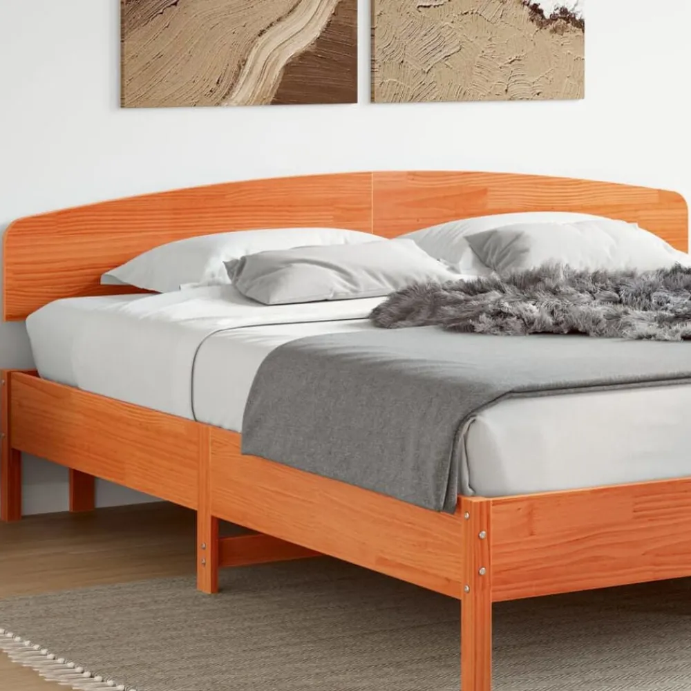 vidaXL Tête de lit cire 200 cm bois massif de pin