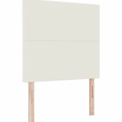 Lits & Accessoires-vidaXL Tête de lit Crème 80 cm Tissu en velours côtelé Crème