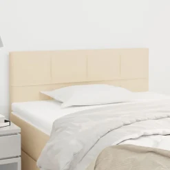 vidaXL Tête de lit Crème 80x5x78/88 cm Tissu
