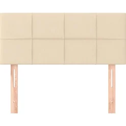 vidaXL Tête de lit Crème 80x5x78/88 cm Tissu