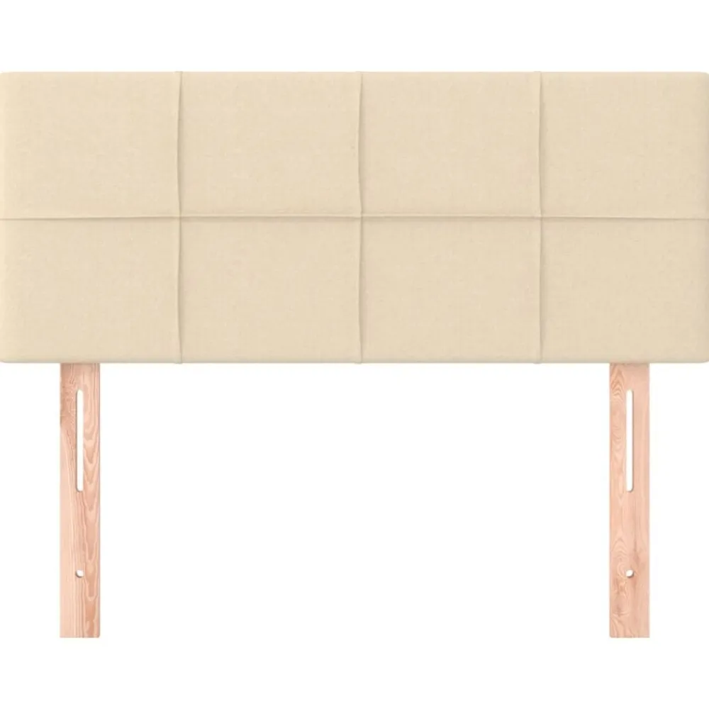 vidaXL Tête de lit Crème 80x5x78/88 cm Tissu