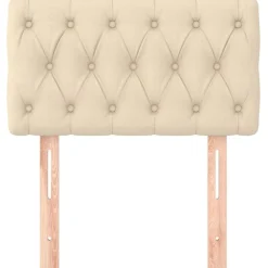 vidaXL Tête de lit Crème 80x7x78/88 cm Tissu