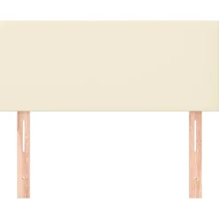 Lits & Accessoires-vidaXL Tête de lit Crème 80x5x78/88 cm Similicuir Cr&egrave;me