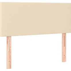 Lits & Accessoires-vidaXL Tête de lit Crème 80x5x78/88 cm Tissu Crème