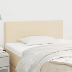 Lits & Accessoires-vidaXL Tête de lit Crème 80x5x78/88 cm Tissu Cr&egrave;me