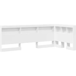 Lits & Accessoires-vidaXL Tête de lit de rangement 100 cm Bois d'ingénierie Blanc
