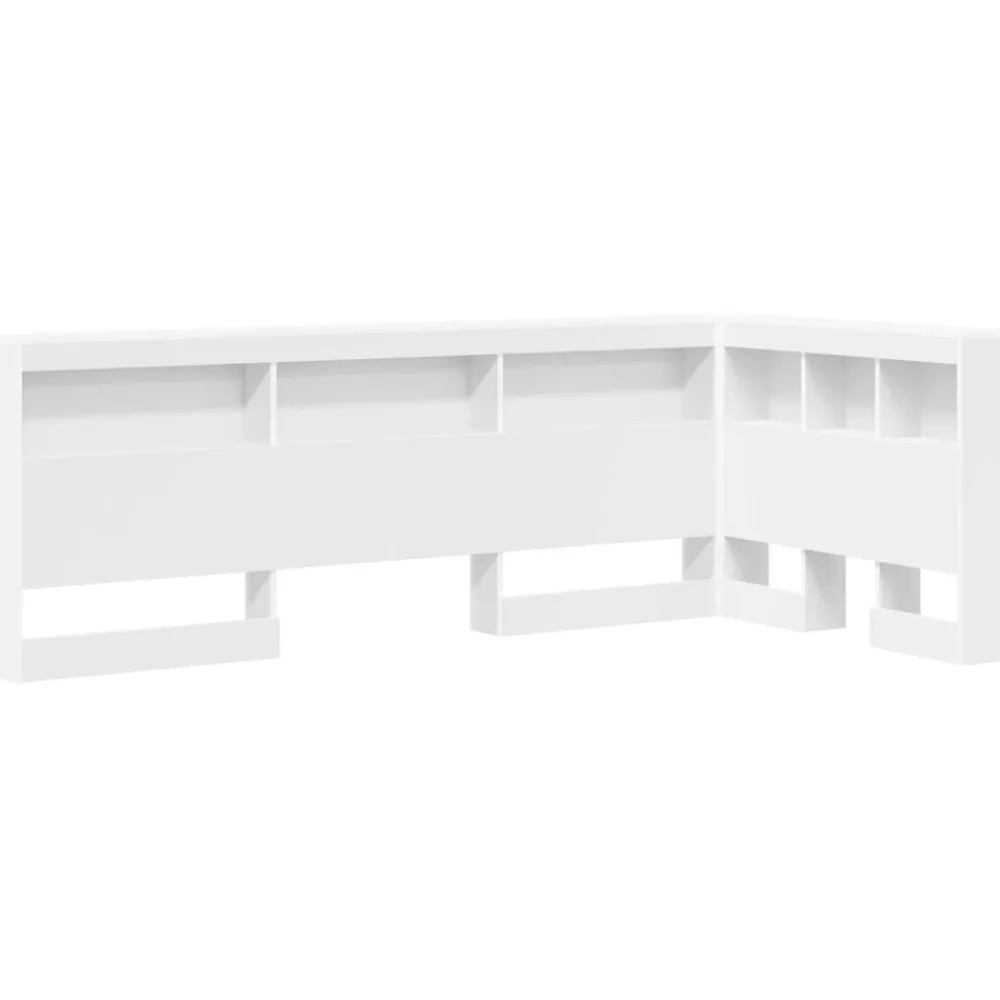 Lits & Accessoires-vidaXL Tête de lit de rangement 100 cm Bois d'ingénierie Blanc