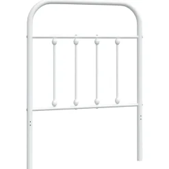 Lits & Accessoires-vidaXL Tête de lit de remplacement métal 75 cm Blanc