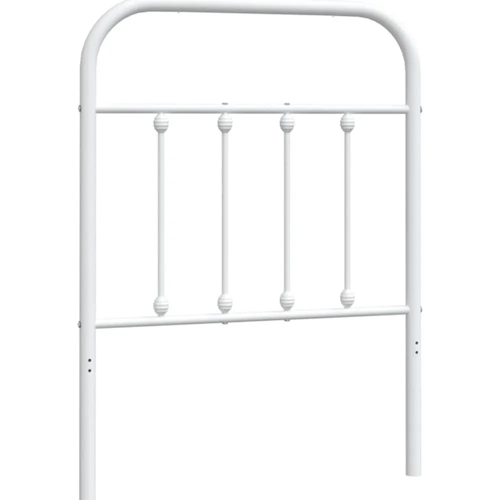 Lits & Accessoires-vidaXL Tête de lit de remplacement métal 75 cm Blanc