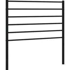 Lits & Accessoires-vidaXL Tête de lit de remplacement métal 80 cm Noir