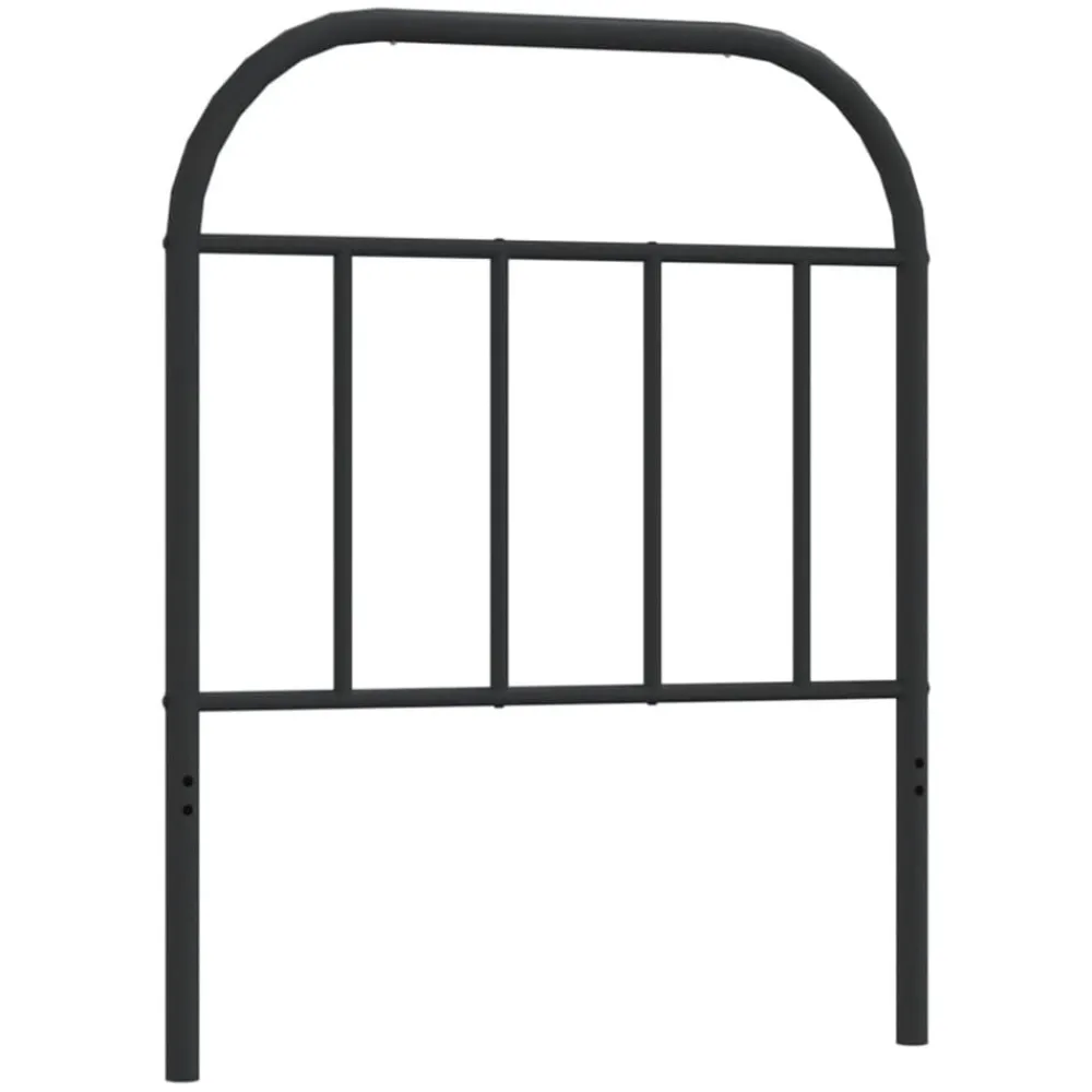 Lits & Accessoires-vidaXL Tête de lit de remplacement métal 75 cm Noir