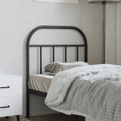 Lits & Accessoires-vidaXL Tête de lit de remplacement métal 75 cm Noir