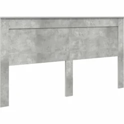 Lits & Accessoires-vidaXL Tête de lit 200 cm Bois d'ingénierie Gris béton