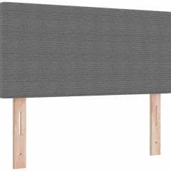 Lits & Accessoires-vidaXL Tête de lit 80 cm Tissu en velours côtelé Gris clair