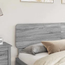 Lits & Accessoires-vidaXL Tête de lit Gris Sonoma 90 cm Bois d'ingénierie Sonoma gris