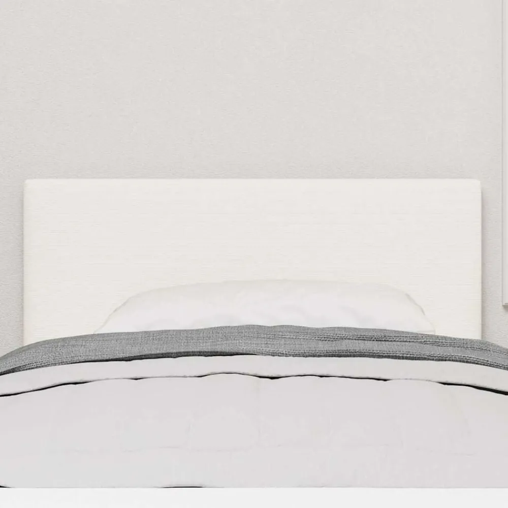vidaXL Tête de lit LED Crème 100 cm Tissu en velours côtelé