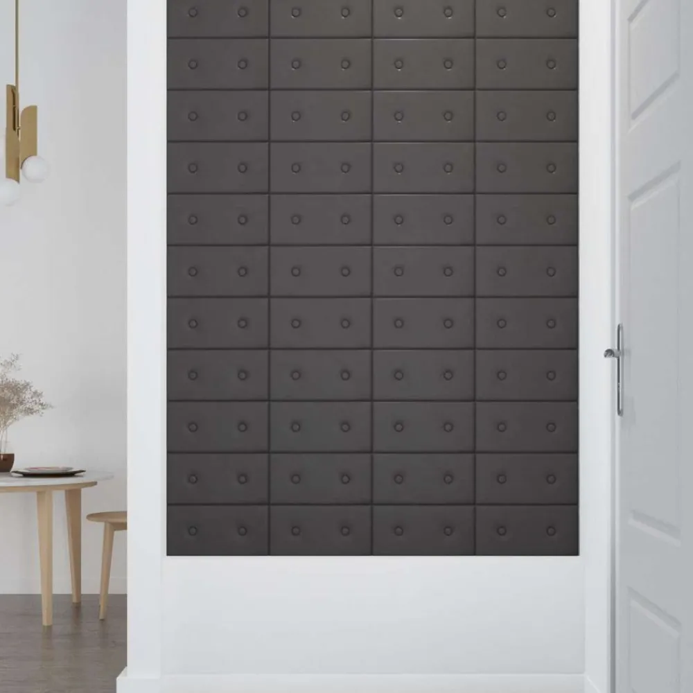 vidaXL Tête de lit murale 12 pcs 30 x 15 cm Simili cuir
